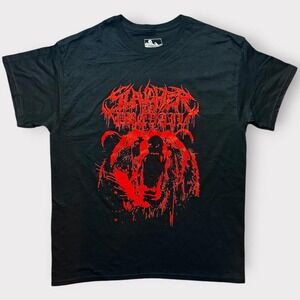 Slaughter to Prevail Bear Graphic T-Shirt Mens Large Black Sumerian Records Tee
